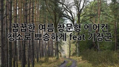 💨 꿉꿉한 여름, 창문형 에어컨 청소로 뽀송하게! (feat. 기장군) 🏡