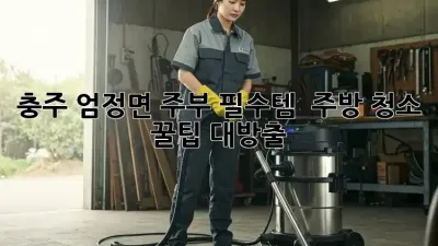충주 엄정면 주부 필수템! ✨ 주방 청소 꿀팁 대방출 🍯